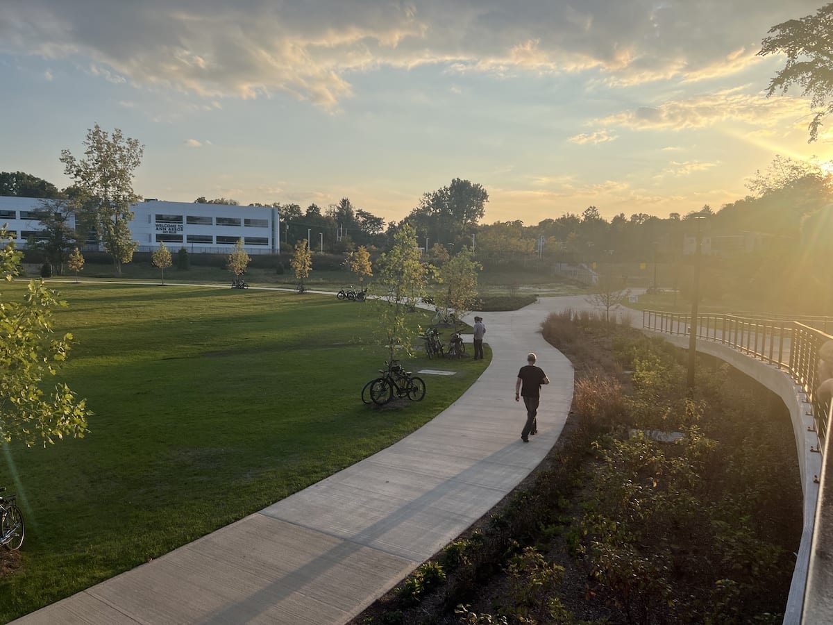 Pavilion Lawn Sunset